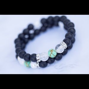 White quartz bracelet